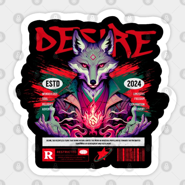 Desire | Back Sticker by Strawhat D. Signs